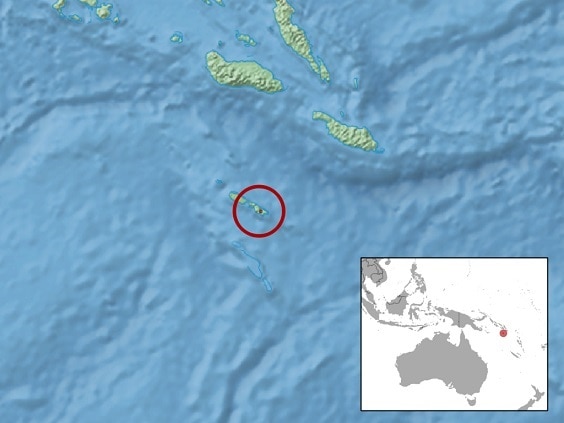 Laticauda crockeri crocker's sea snake map